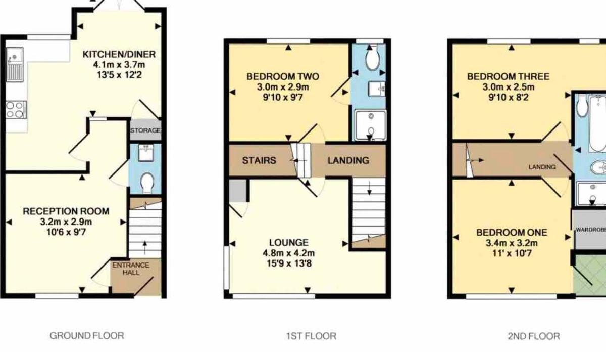Comfortable 3-Storey House With Free Car Parking Manchester Luaran gambar